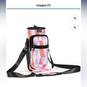 New NUOVOWARE Yellow and Brown water bottle carrier, great for hiking